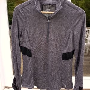 Danskin Now Black Activewear Jacket Medium